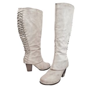 Torrid Over the Knee Boots in Cream